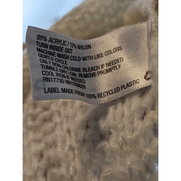 Knox Rose Fair Isle Sweater Mock Turtleneck Ivory L Knit Drop Shoulders Pullover - Picture 7 of 9